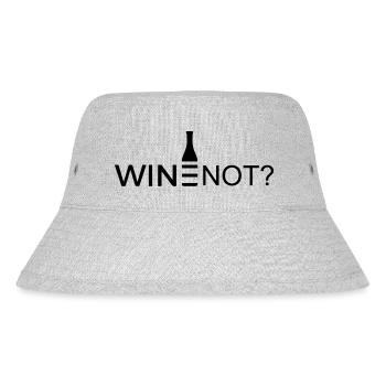 Bier Wein Whiskey Schnaps Alkohol - Stanley/Stella recycelter Bucket Hat - Grau meliert - Vorne