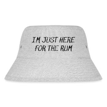 Im just here for the Rum - Stanley/Stella recycelter Bucket Hat - Grau meliert - Vorne