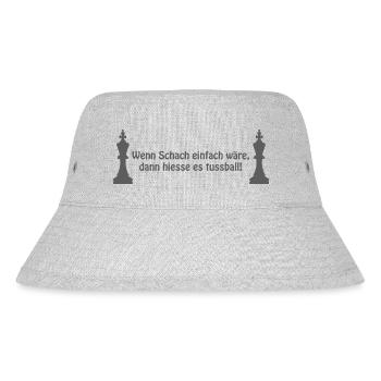 boardgame chess backgammon game night - Stanley/Stella recycelter Bucket Hat - Grau meliert - Vorne