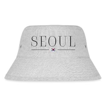 Ich liebe Seoul - Stanley/Stella recycelter Bucket Hat - Grau meliert - Vorne
