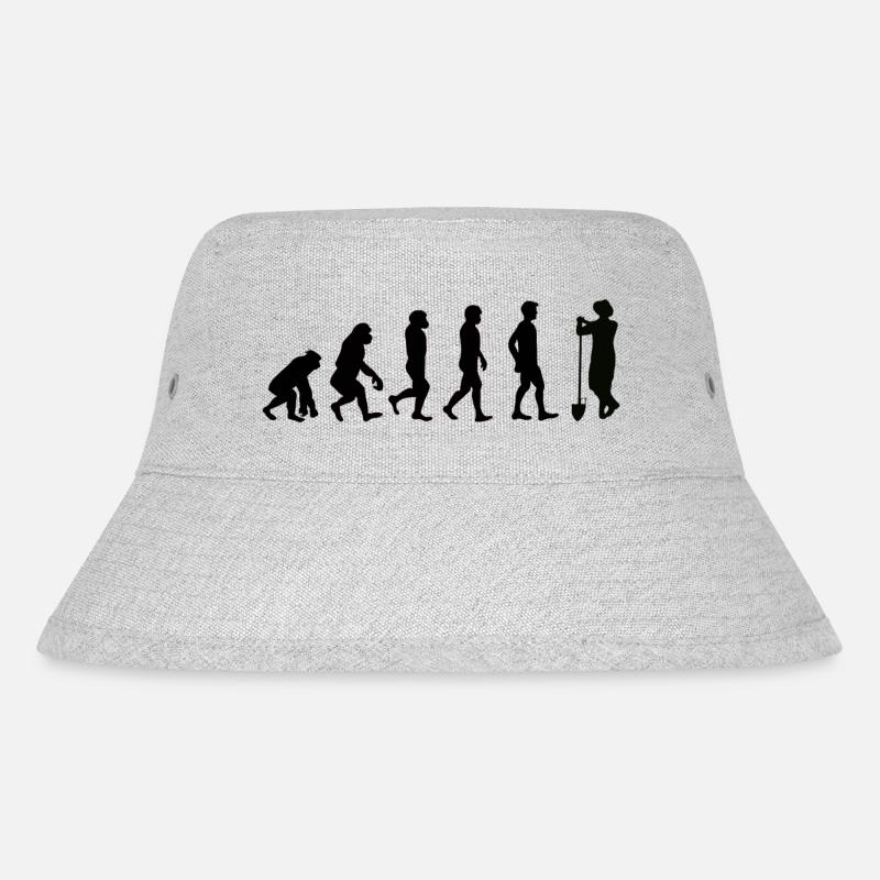 Evolution Landwirt - Stanley/Stella recycelter Bucket Hat - Grau meliert