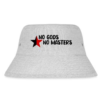 No Gods No Masters - Stanley/Stella Recycled Bucket Hat - heather grey - Front
