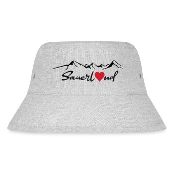 Sauerland Sticker - Stanley/Stella recycelter Bucket Hat - Grau meliert - Vorne