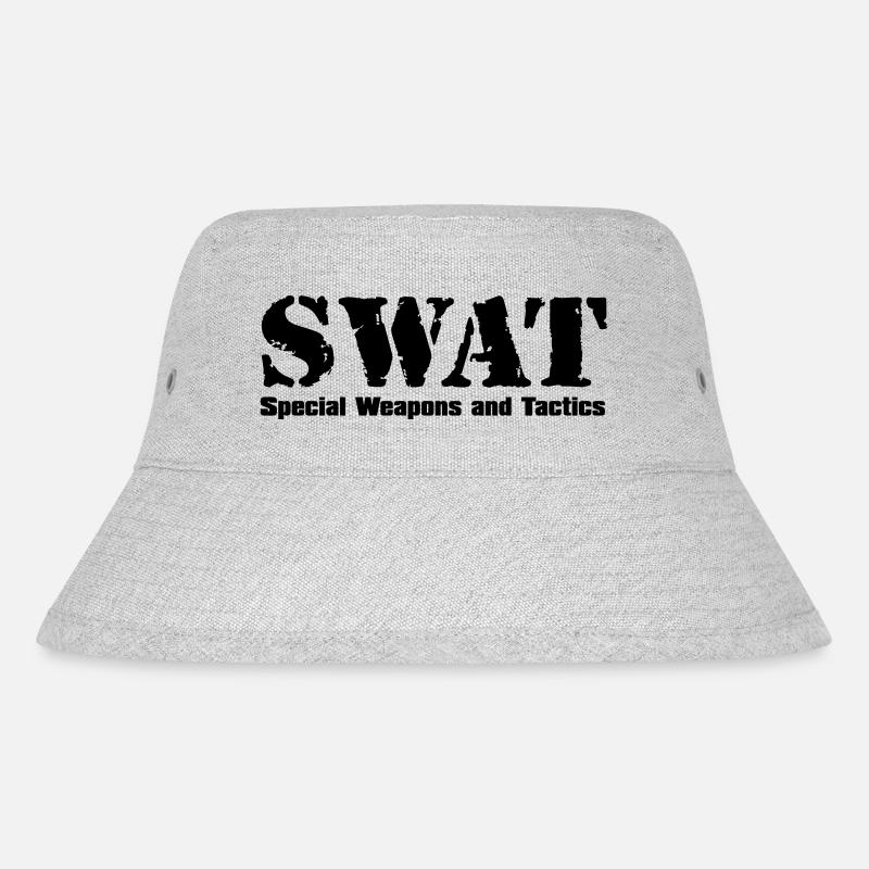 SWAT / S.W.A.T - Stanley/Stella recycelter Bucket Hat - Grau meliert