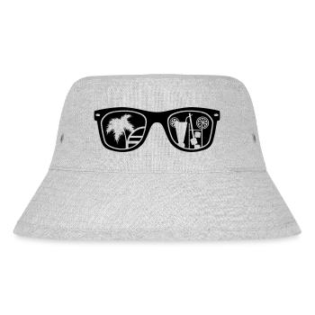 glasses_summer_1_f1 - Stanley/Stella recycelter Bucket Hat - Grau meliert - Vorne