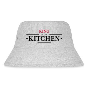 King of the Kitchen - Stanley/Stella recycelter Bucket Hat - Grau meliert - Vorne