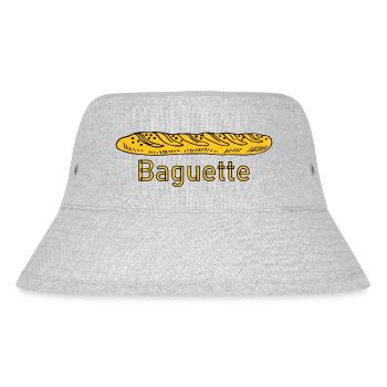 Baguette-Logo - Stanley/Stella recycelter Bucket Hat - Grau meliert - Vorne