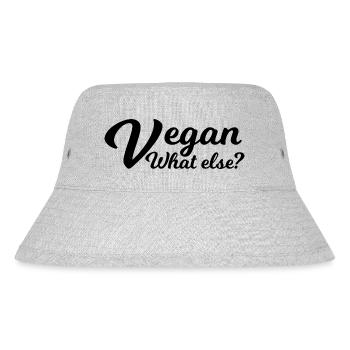 Vegan Veggie - Stanley/Stella recycelter Bucket Hat - Grau meliert - Vorne