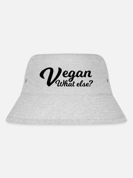 Vegan Veggie - Stanley/Stella recycelter Bucket Hat - Grau meliert