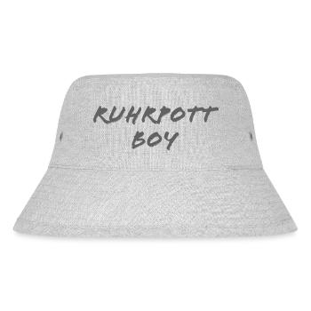 Ruhrpott - Stanley/Stella recycelter Bucket Hat - Grau meliert - Vorne