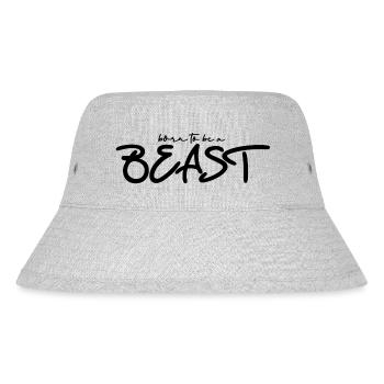Born to be a Biest - Stanley/Stella recycelter Bucket Hat - Grau meliert - Vorne