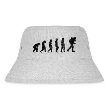 Wandern Bergwanderer Wanderung Bergwandern - Stanley/Stella recycelter Bucket Hat - Grau meliert - Vorne