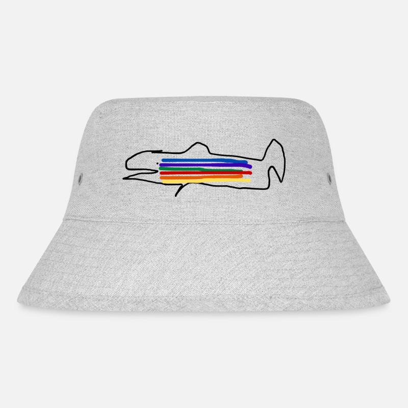 Rainbow Trout Trout Fish - Stanley/Stella Recycled Bucket Hat - heather grey