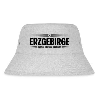 Erzgebirge Heimat immer dabei - Stanley/Stella recycelter Bucket Hat - Grau meliert - Vorne