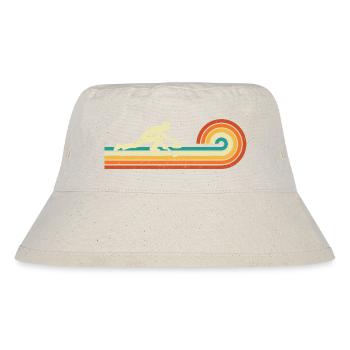Retro Curler Sliding Curling Wintersport - Stanley/Stella recycelter Bucket Hat - Naturweiß - Vorne