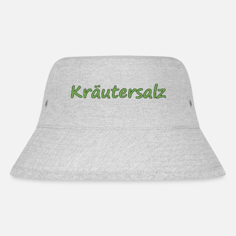Kräutersalz - Stanley/Stella recycelter Bucket Hat - Grau meliert