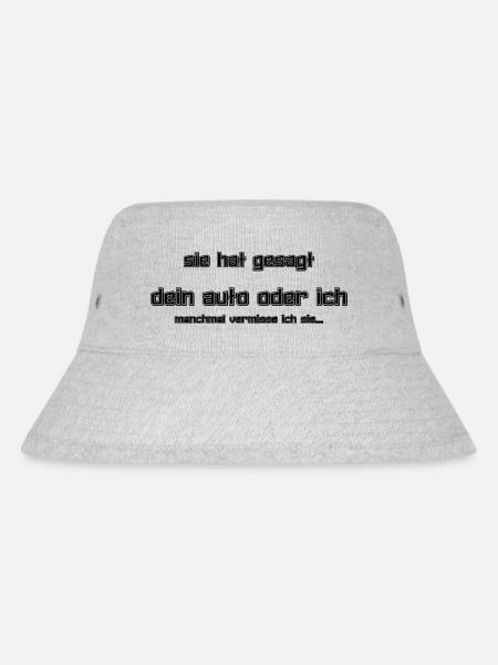 Auto - Stanley/Stella recycelter Bucket Hat - Grau meliert