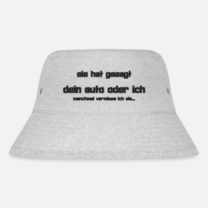 Auto - Stanley/Stella recycelter Bucket Hat - Grau meliert