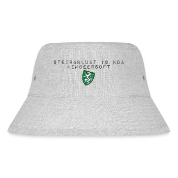 Steirablut ist kein Himbeersaft Wappen Steiermark - Stanley/Stella recycelter Bucket Hat - Grau meliert - Vorne