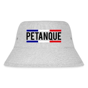 Pétanque Boule Boccia Frankreich Fahne Spieler - Stanley/Stella recycelter Bucket Hat - Grau meliert - Vorne