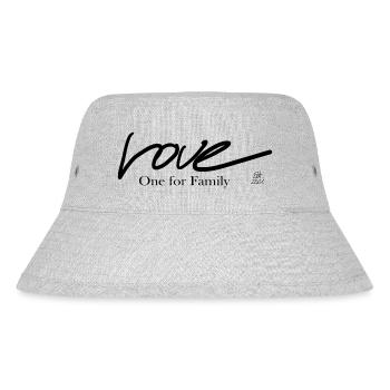 OFF - Love - Stanley/Stella recycelter Bucket Hat - Grau meliert - Vorne