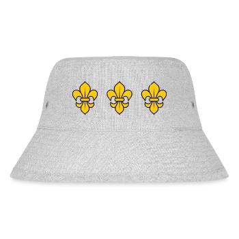 Fleur de Lys / 3 - Stanley/Stella Recycled Bucket Hat - heather grey - Front