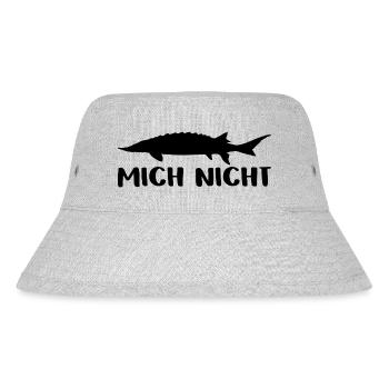 Stör mich nicht - Störsilhouette mit Spruch - Stanley/Stella recycelter Bucket Hat - Grau meliert - Vorne