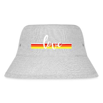 Love - Stanley/Stella Recycled Bucket Hat - heather grey - Front