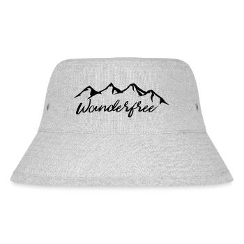 Wanderfree - (2) - Stanley/Stella recycelter Bucket Hat - Grau meliert - Vorne