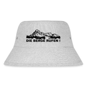 The Mountains Are Calling - (6) - Stanley/Stella Recycled Bucket Hat - heather grey - Front