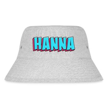 Namen Motiv: Hanna - Stanley/Stella recycelter Bucket Hat - Grau meliert - Vorne