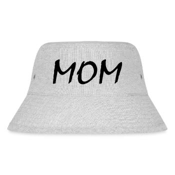 Mom - Stanley/Stella recycelter Bucket Hat - Grau meliert - Vorne