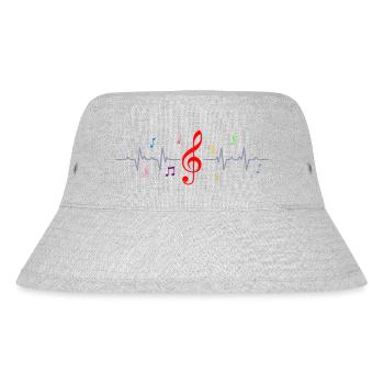 Heartbeat Music Professeur de musique Musicien de classe de musique - Bob recyclé Stanley/Stella - gris chiné - Devant