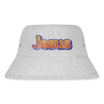 Jesus - Stanley/Stella recycelter Bucket Hat - Grau meliert - Vorne