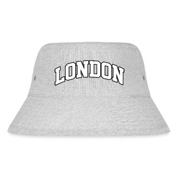 London logo: Collegiate design with British style - Stanley/Stella Recycled Bucket Hat - heather grey - Front