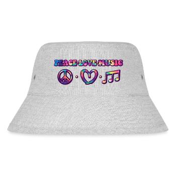 Hippie Peace Love Music - Bob recyclé Stanley/Stella - gris chiné - Devant