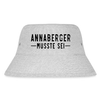 Annaberg Erzgebirge Musste sei - Stanley/Stella recycelter Bucket Hat - Grau meliert - Vorne