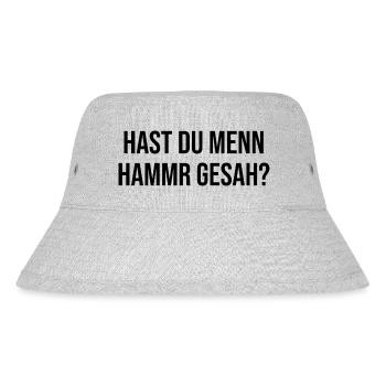 Erzgebirge Hast du meinen Hammer gesehen - Stanley/Stella recycelter Bucket Hat - Grau meliert - Vorne