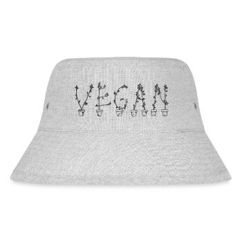 VEGAN - Stanley/Stella recycelter Bucket Hat - Grau meliert - Vorne