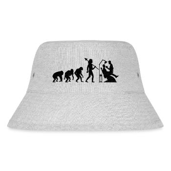 Evolution Dentist Dental Dentistry Dentists - Stanley/Stella Recycled Bucket Hat - heather grey - Front