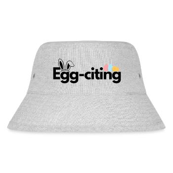 Egg-citing - Stanley/Stella recycelter Bucket Hat - Grau meliert - Vorne