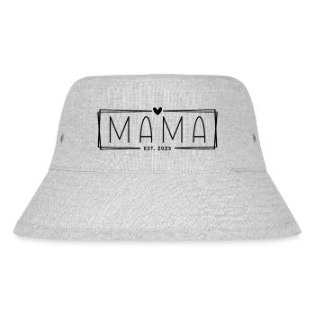 Mama Est. 2025 - Stanley/Stella recycelter Bucket Hat - Grau meliert - Vorne