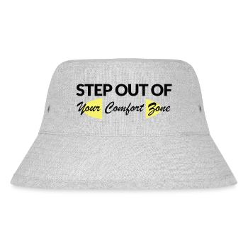 Step Out of Your Comfort Zone - Stanley/Stella recycelter Bucket Hat - Grau meliert - Vorne