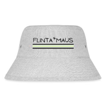 Flinta*Maus Logo agender flag - Stanley/Stella recycelter Bucket Hat - Grau meliert - Vorne