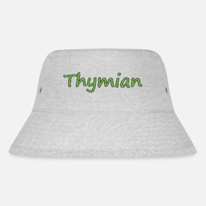 Thymian - Stanley/Stella recycelter Bucket Hat - Grau meliert