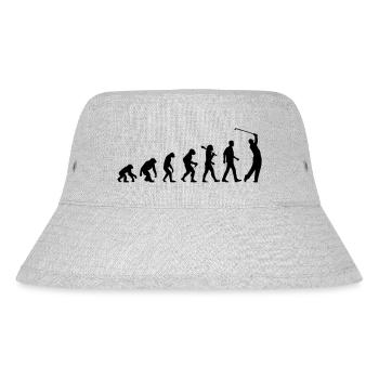 Evolution Of Golf - Stanley/Stella recycelter Bucket Hat - Grau meliert - Vorne