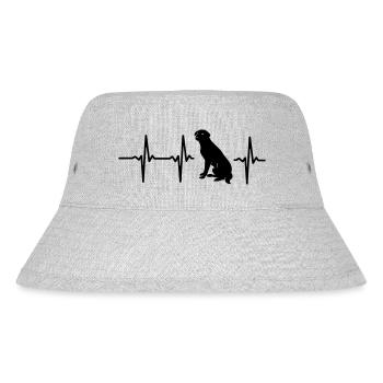 A HEART FOR DOGS! - Stanley/Stella Recycled Bucket Hat - heather grey - Front