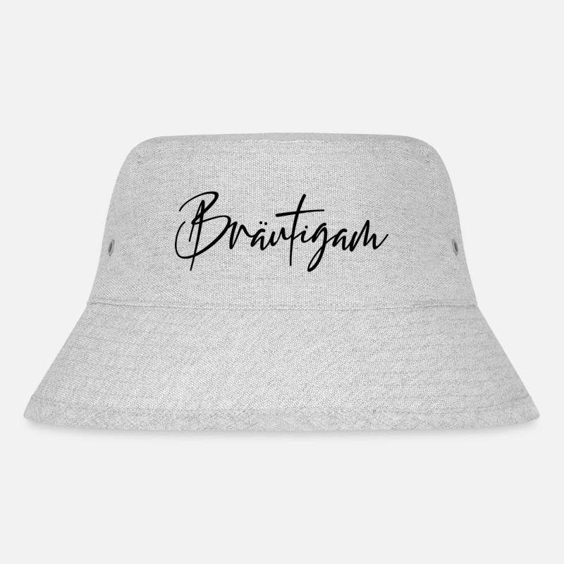 Bräutigam - Stanley/Stella recycelter Bucket Hat - Grau meliert