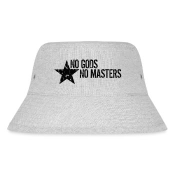No Gods No Masters - Stanley/Stella Recycled Bucket Hat - heather grey - Front