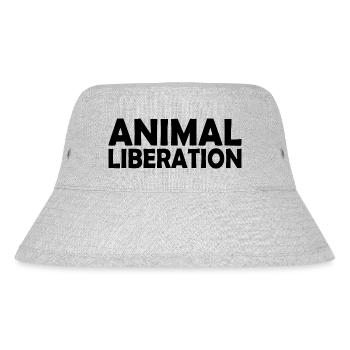 Animal liberation - Stanley/Stella recycelter Bucket Hat - Grau meliert - Vorne